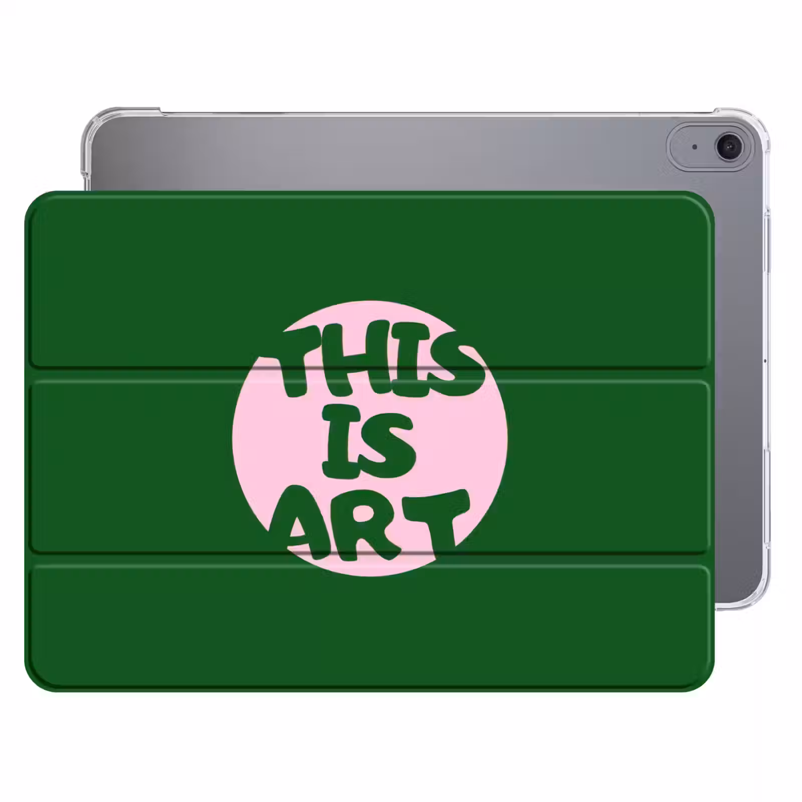 iPad hoes - Cirkel - Roze - Tekst - Art — 1