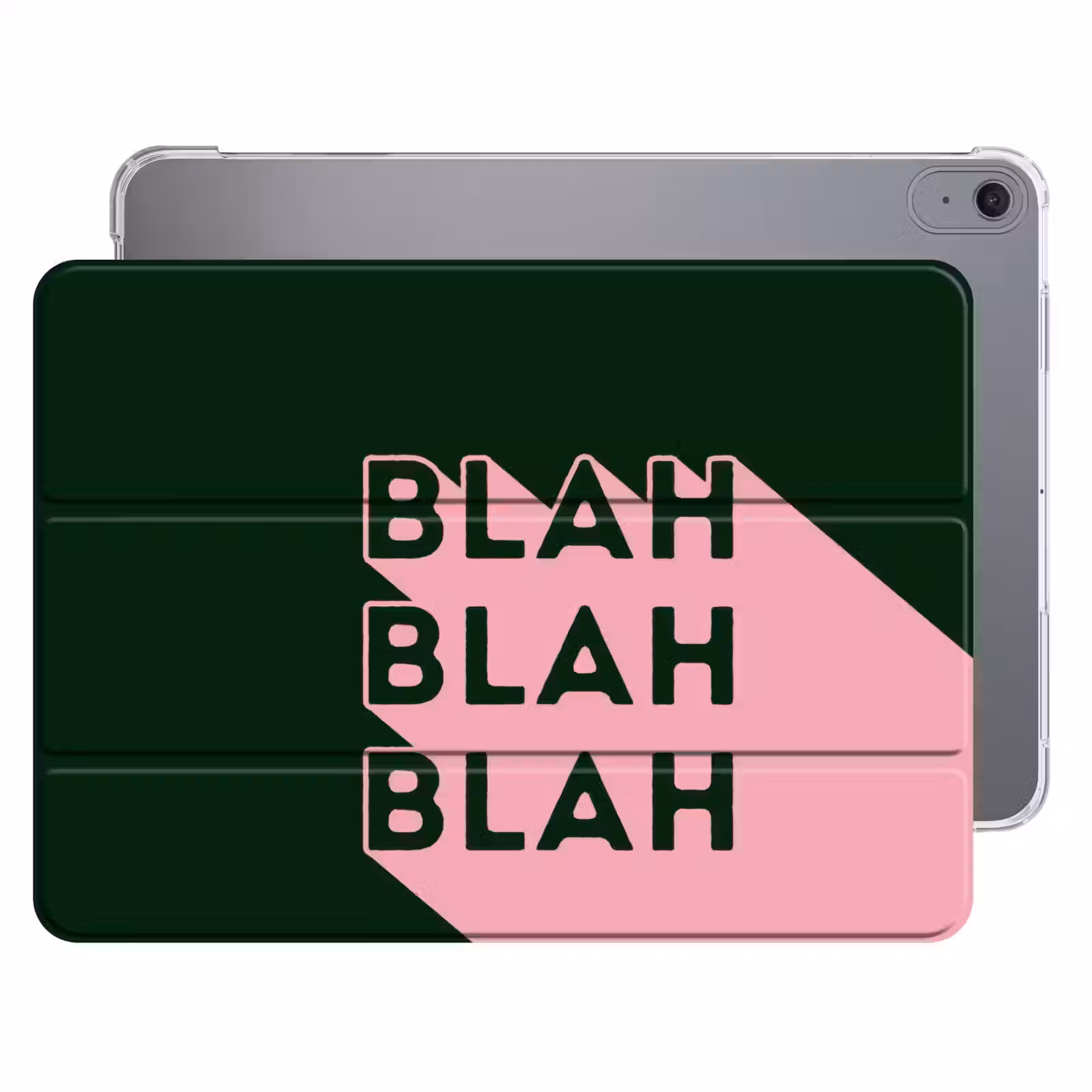 iPad hoes - Donkergroen - Tekst - Schaduw - Grafisch — 1