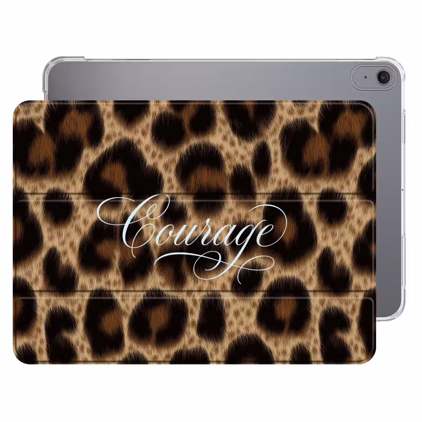 iPad hoes - Luipaardprint - Bruin - Courage - Sierlijk — 1