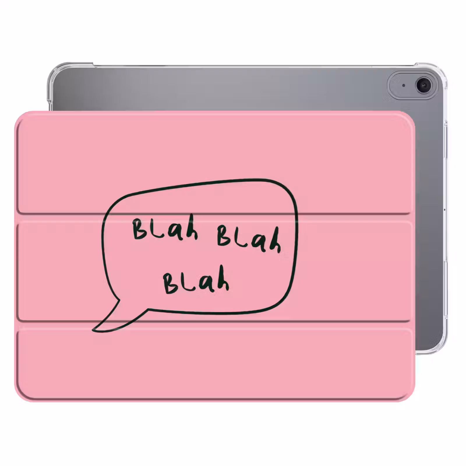 iPad hoes - Tekstwolkje - BLAH BLAH BLAH - Roze — 1