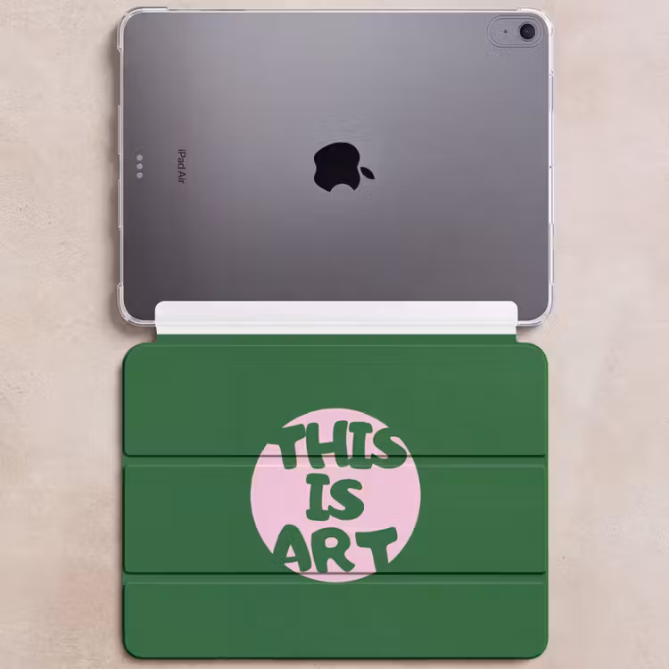 iPad hoes - Cirkel - Roze - Tekst - Art — 6