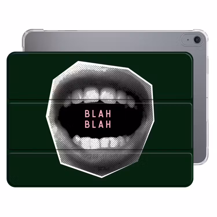 iPad hoes - Mond - Groen - Illustratie - BLAH BLAH — 1