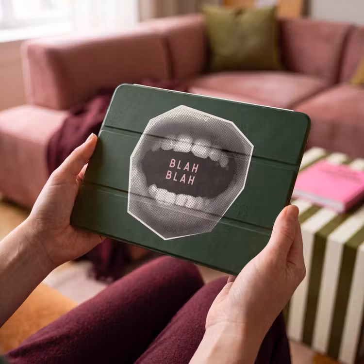 iPad hoes - Mond - Groen - Illustratie - BLAH BLAH — 4