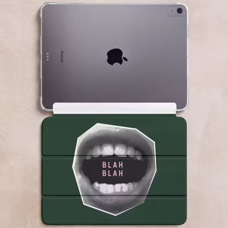 iPad hoes - Mond - Groen - Illustratie - BLAH BLAH — 6