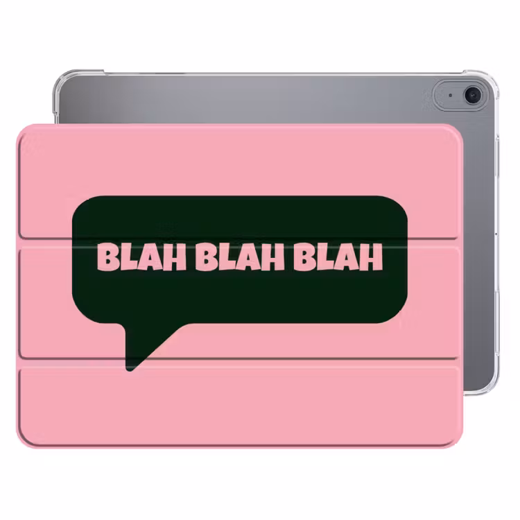iPad hoes - Roze - Tekstwolk - Groen - BLAH BLAH BLAH — 1