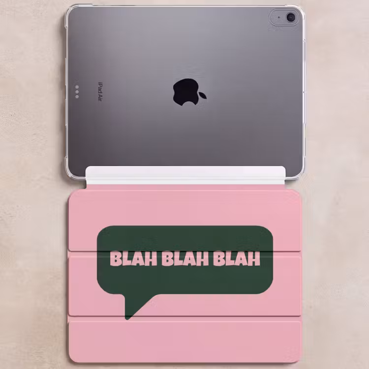 iPad hoes - Roze - Tekstwolk - Groen - BLAH BLAH BLAH — 6