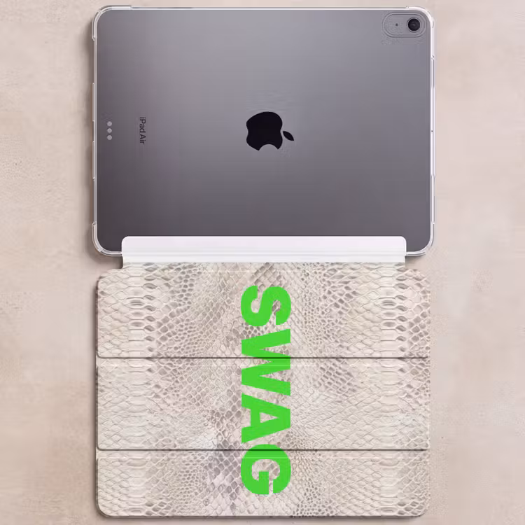 iPad hoes - Slangenprint - SWAG - Neon - Groen — 6