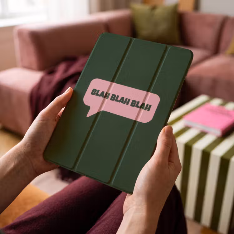iPad hoes - Tekstwolk - BLAH BLAH BLAH - Roze — 4
