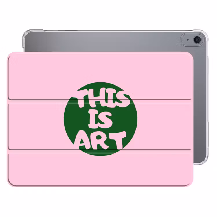 iPad hoes - This is art - Tekst - Cirkel - Groen — 1