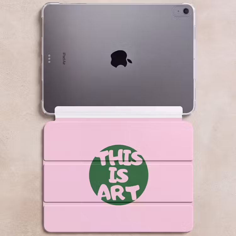 iPad hoes - This is art - Tekst - Cirkel - Groen — 6