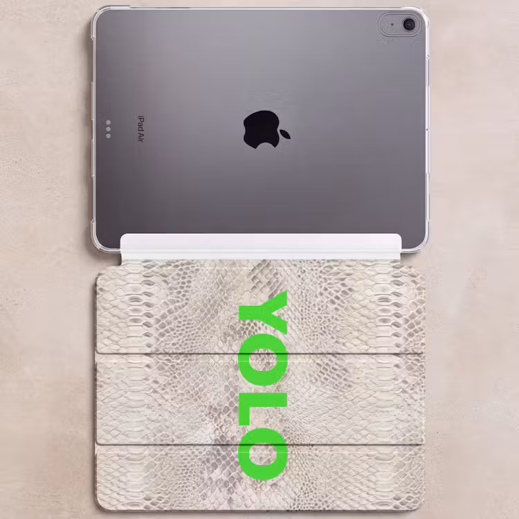 iPad hoes - YOLO - Groen - Neon - Slangenprnt — 6