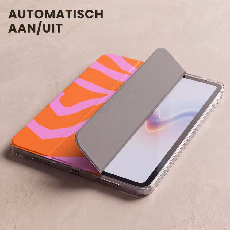 iPad hoes - Zebraprint - Grafisch - COOL - Oranje — 5