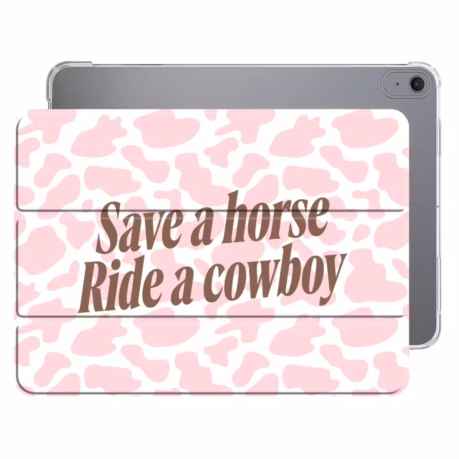 iPad hoes - Koeienprint - Roze - Cowboy - Horse — 1