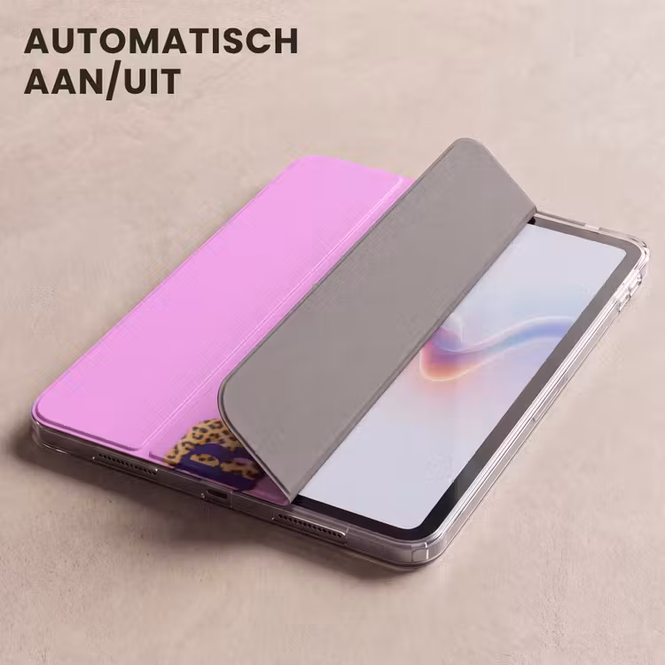 iPad hoes - Felroze - Badass - Panterprint - Schaduw — 5