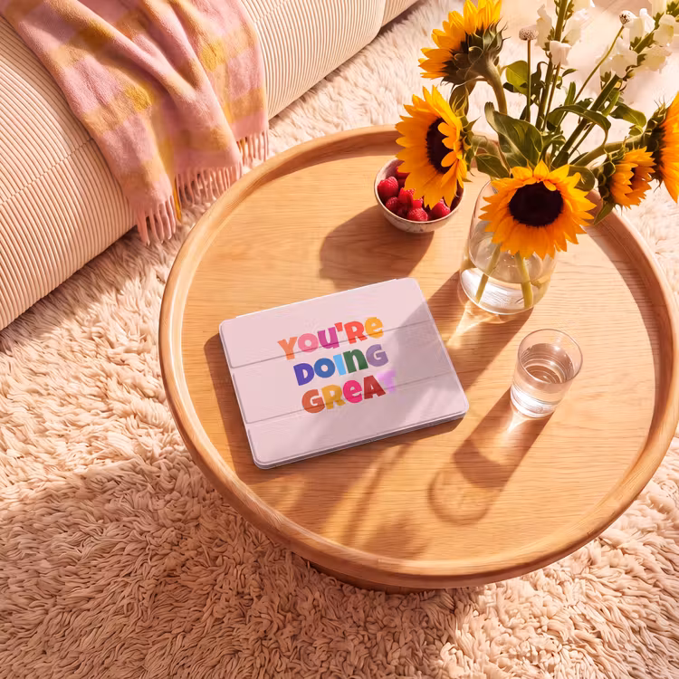 iPad hoes - You're doing great - Roze - Kleurrijk — 2