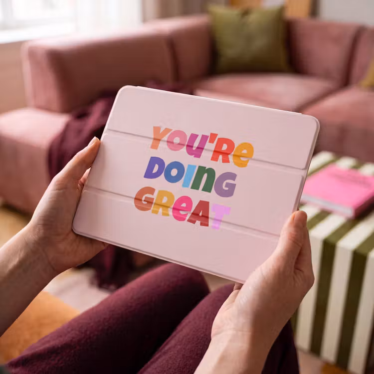 iPad hoes - You're doing great - Roze - Kleurrijk — 4