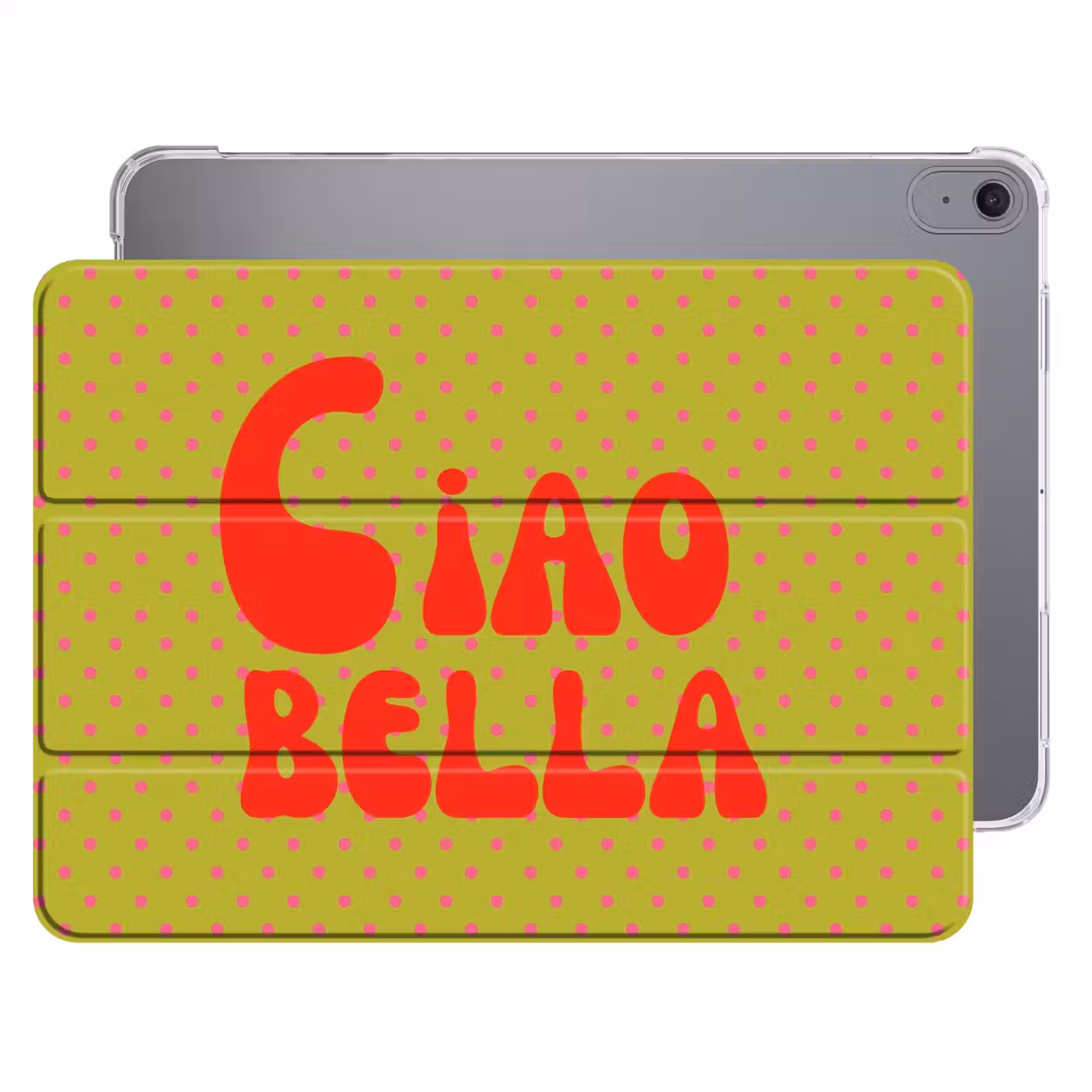 iPad hoes - Ciao bella - Rood - Groen - Stippen — 1