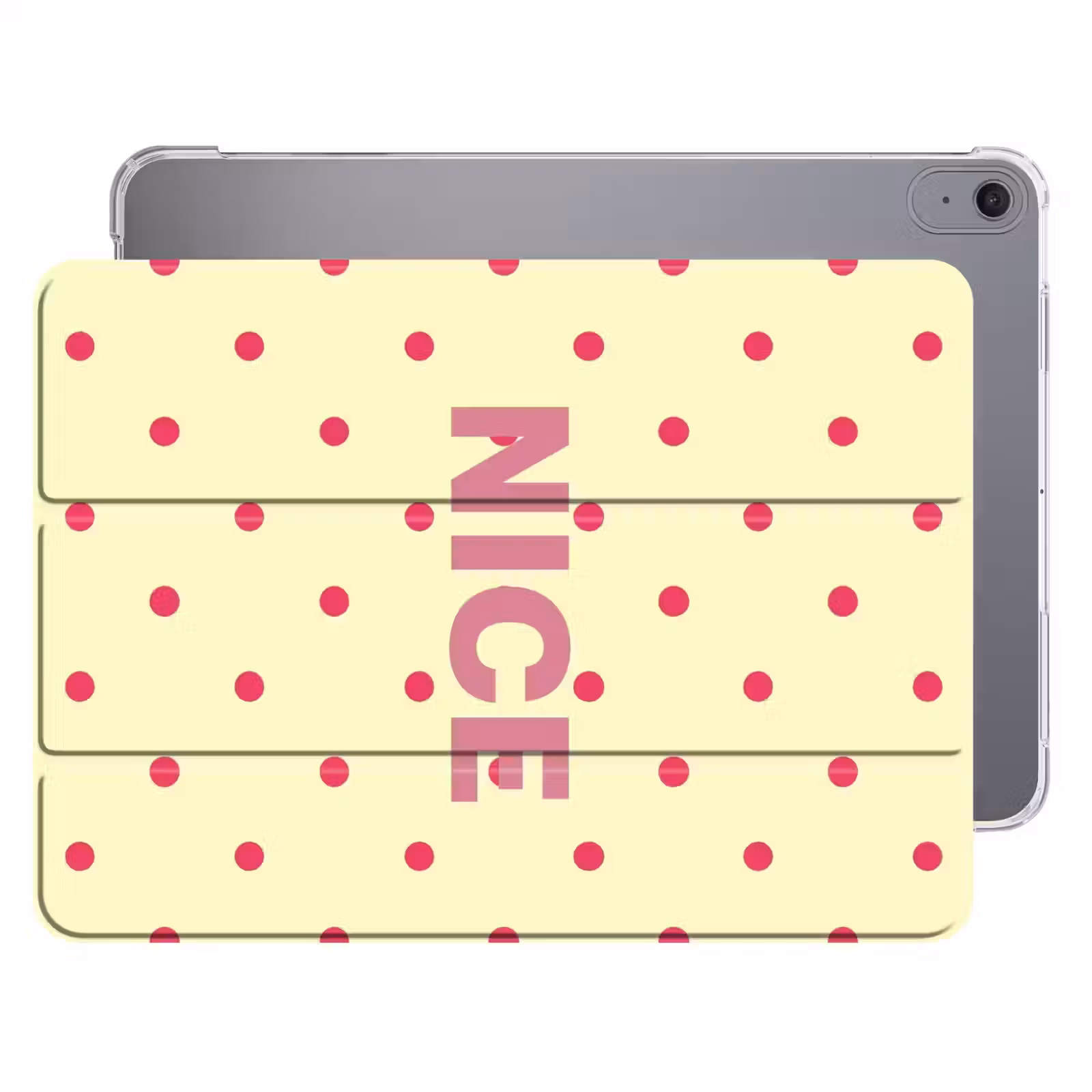 iPad hoes - Nice - Stippen - Roze - Geel — 1