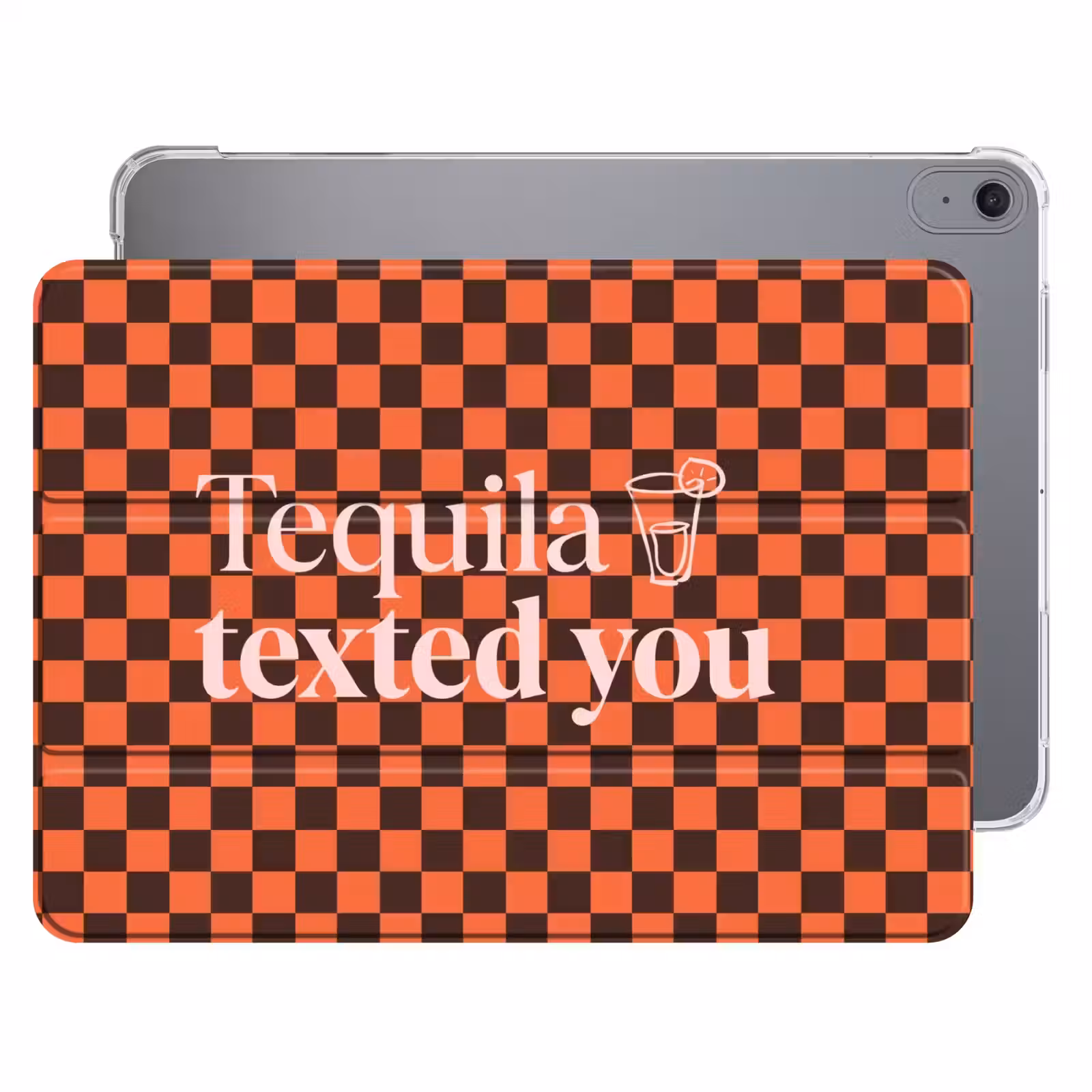 iPad hoes - Tequila texted you - Glas - Vierkanten - Oranje — 1