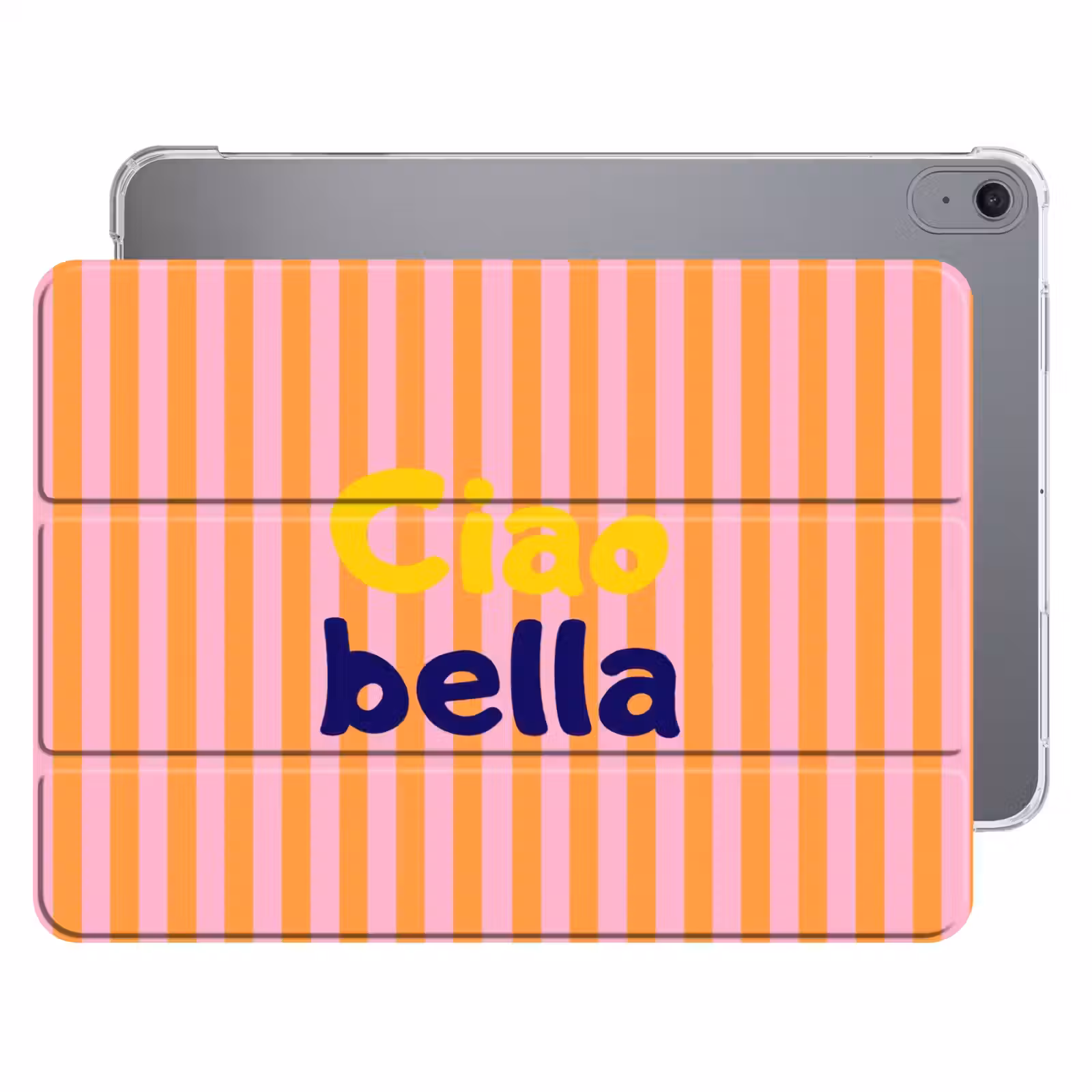 iPad hoes - Verticaal - Strepen - Oranje - Ciao bella — 1