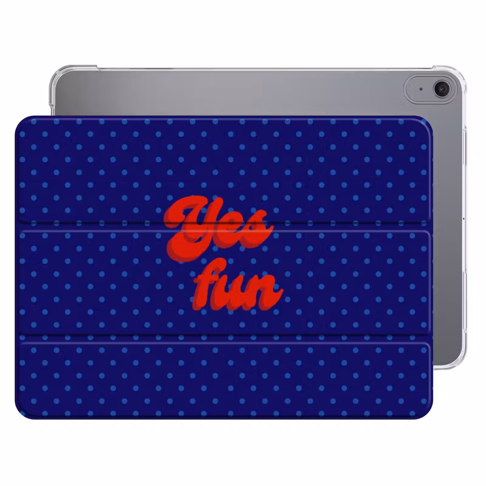 iPad hoes - Yes fun - Rood - Blauw - Stippen — 1