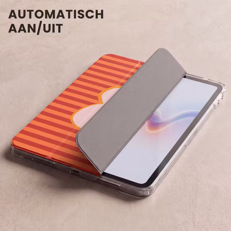 iPad hoes - Ciao bella - Tekstwolk - Strepen - Oranje — 5