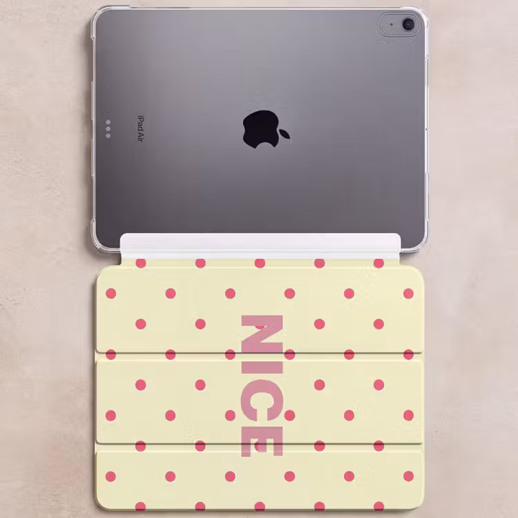 iPad hoes - Nice - Stippen - Roze - Geel — 6