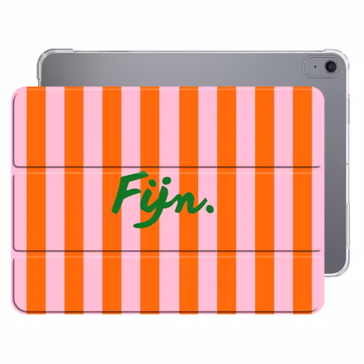 iPad hoes - Pattern - Orange - Fine - Stripes — 1