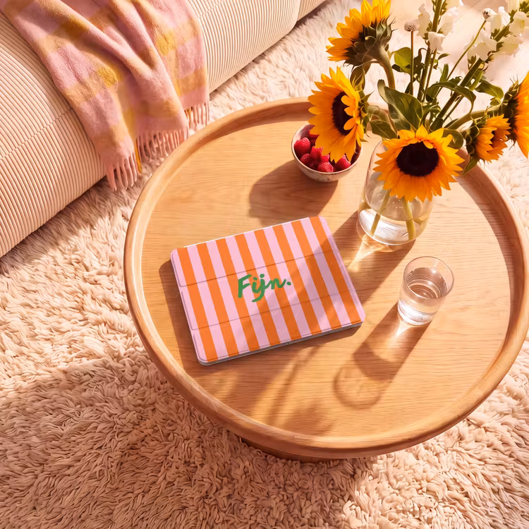 iPad hoes - Pattern - Orange - Fine - Stripes — 2