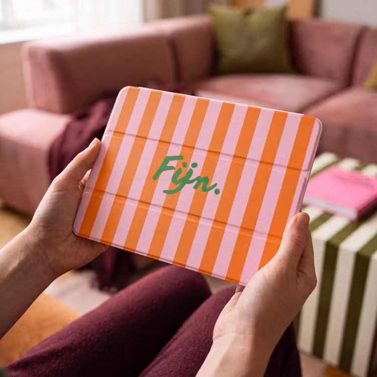 iPad hoes - Pattern - Orange - Fine - Stripes — 4