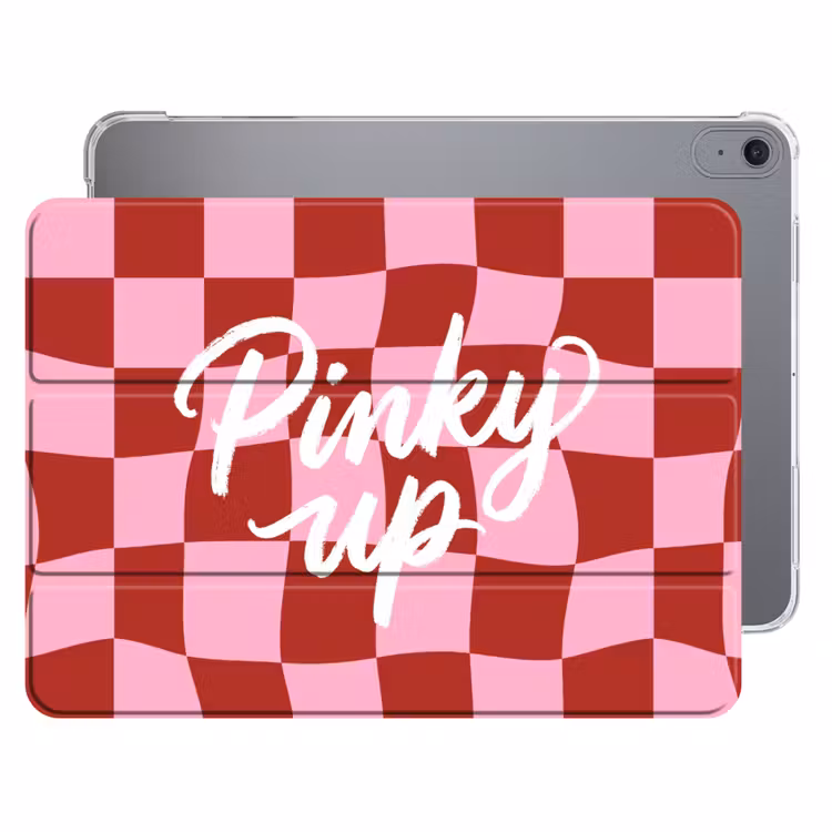 iPad hoes - Pinky up - Geblokt - Bordeauxrood — 1