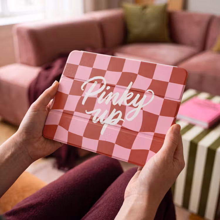 iPad hoes - Pinky up - Geblokt - Bordeauxrood — 4