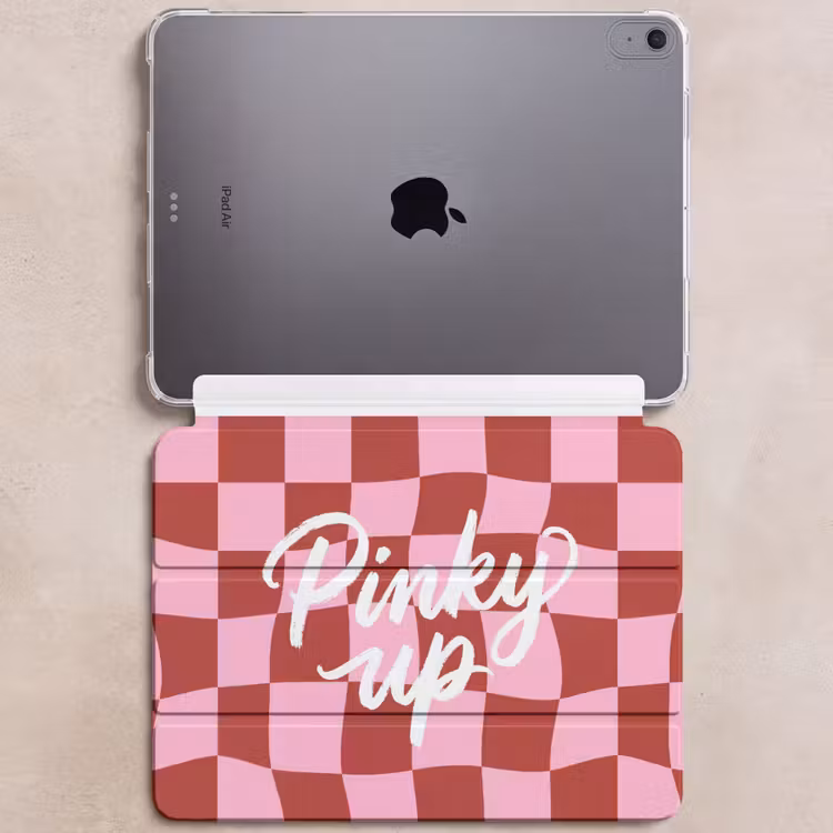 iPad hoes - Pinky up - Geblokt - Bordeauxrood — 6