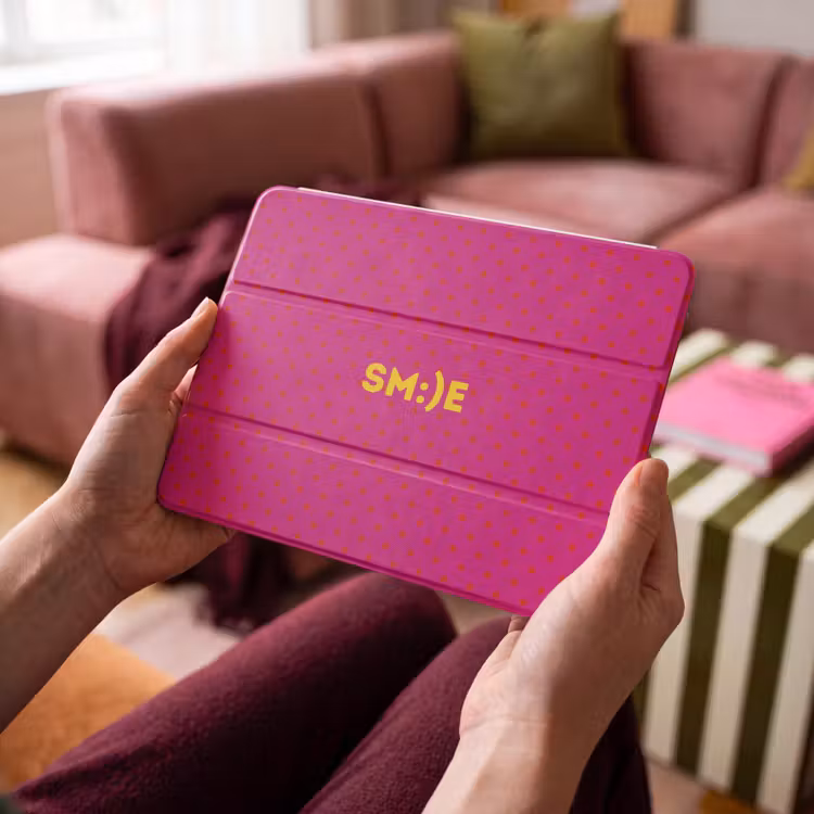 iPad hoes - Smile - Stippen - Roze — 4