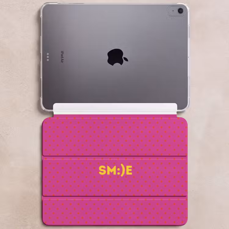 iPad hoes - Smile - Stippen - Roze — 6