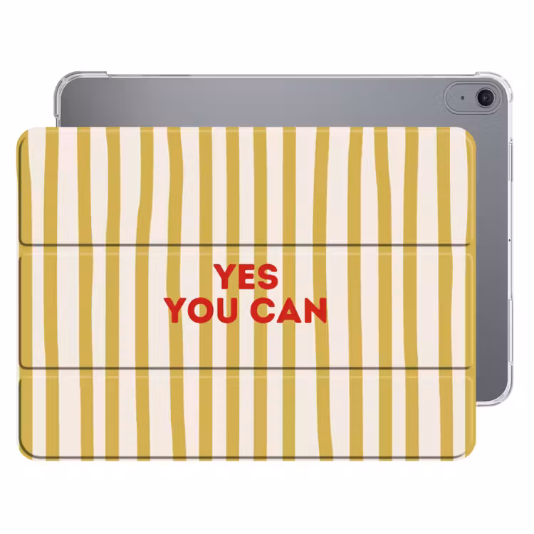 iPad hoes - Strepen - Abstract - Yes you can - Rood — 1