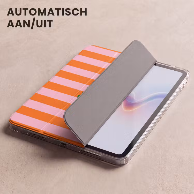 iPad hoes - Strepen - Oranje - Verticaal - Ciao bella — 5