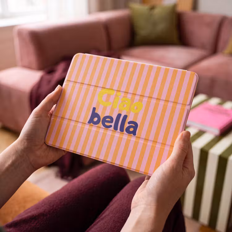 iPad hoes - Verticaal - Strepen - Oranje - Ciao bella — 4
