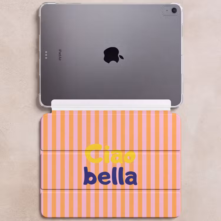 iPad hoes - Verticaal - Strepen - Oranje - Ciao bella — 6