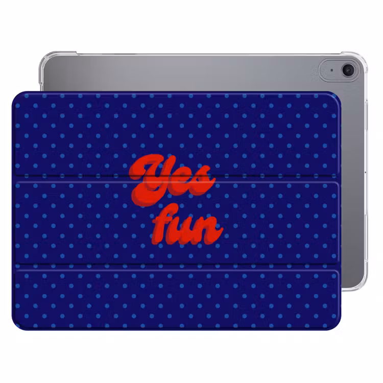 iPad hoes - Yes fun - Rood - Blauw - Stippen — 1