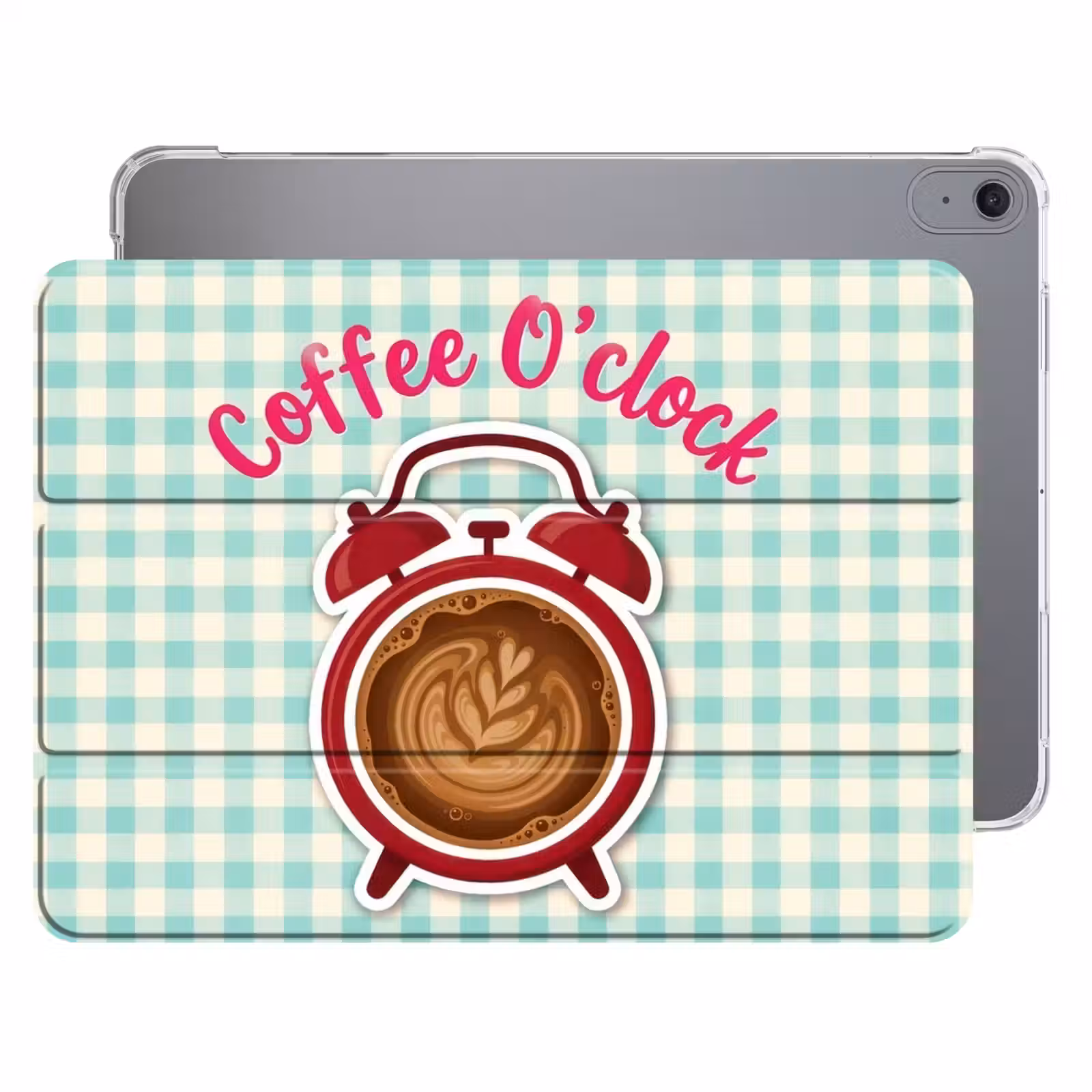 iPad hoes - Koffie - Klok - Groen — 1