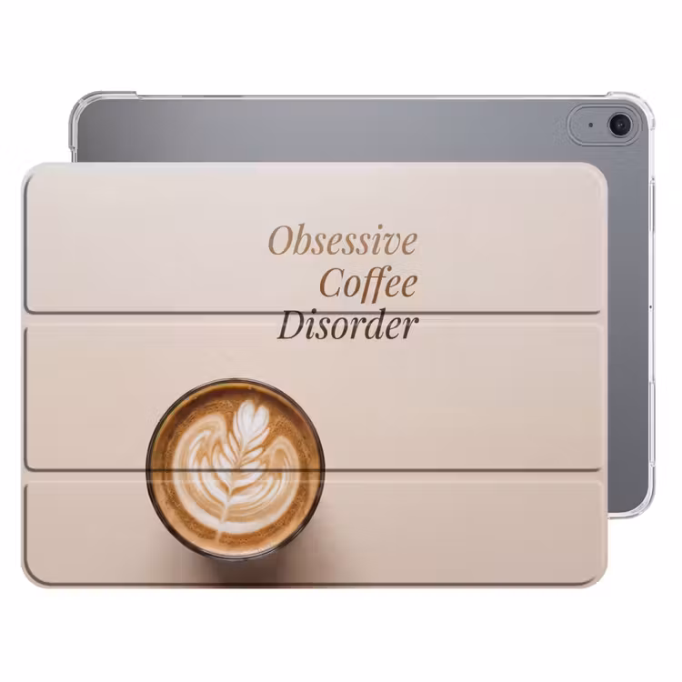 iPad hoes - Koffie - Obessive Coffee Disorder - Beige — 1