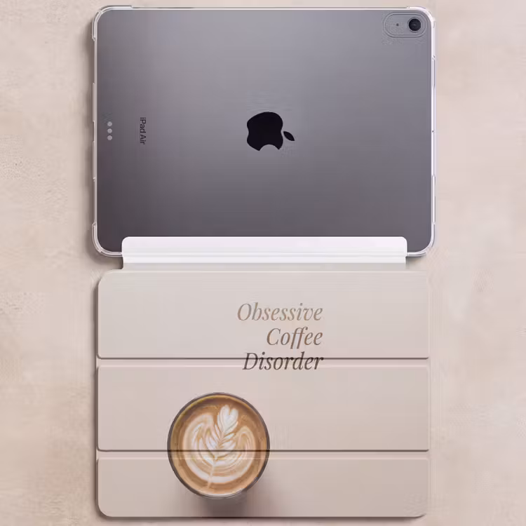 iPad hoes - Koffie - Obessive Coffee Disorder - Beige — 6