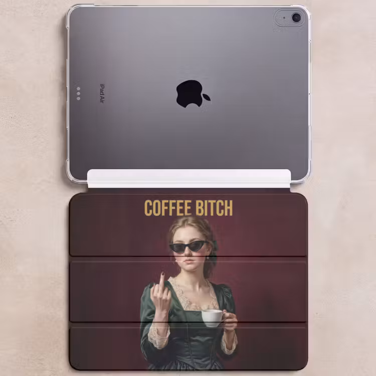 iPad hoes - Koffie - Vrouw - Middelvinger — 6