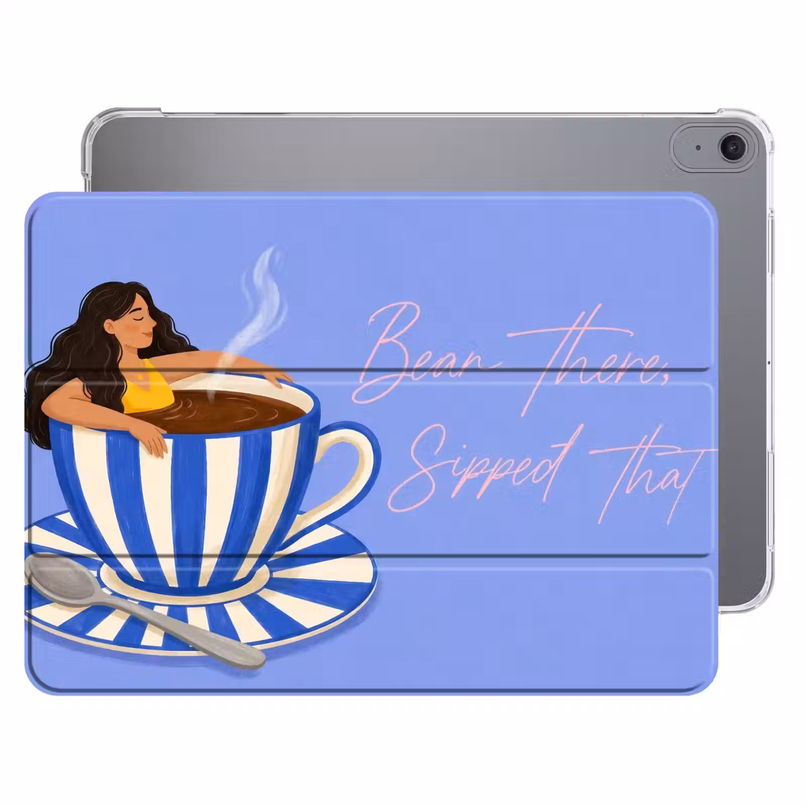 iPad hoes - Mok - Koffie - Vrouw - Paars — 1