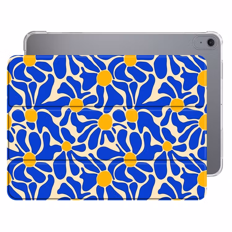 iPad hoes - Abstract - Bloem - Blauw — 1