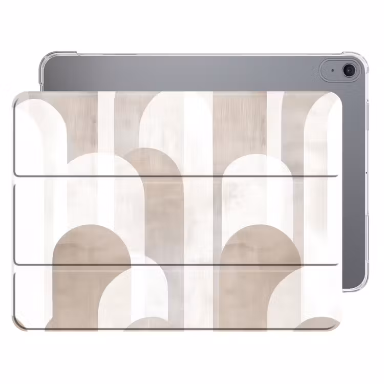 iPad hoes - Abstracte bogen - Modern - Beige — 1