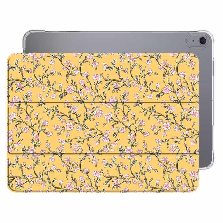 iPad hoes - Bloemen - Motief - Geel — 1
