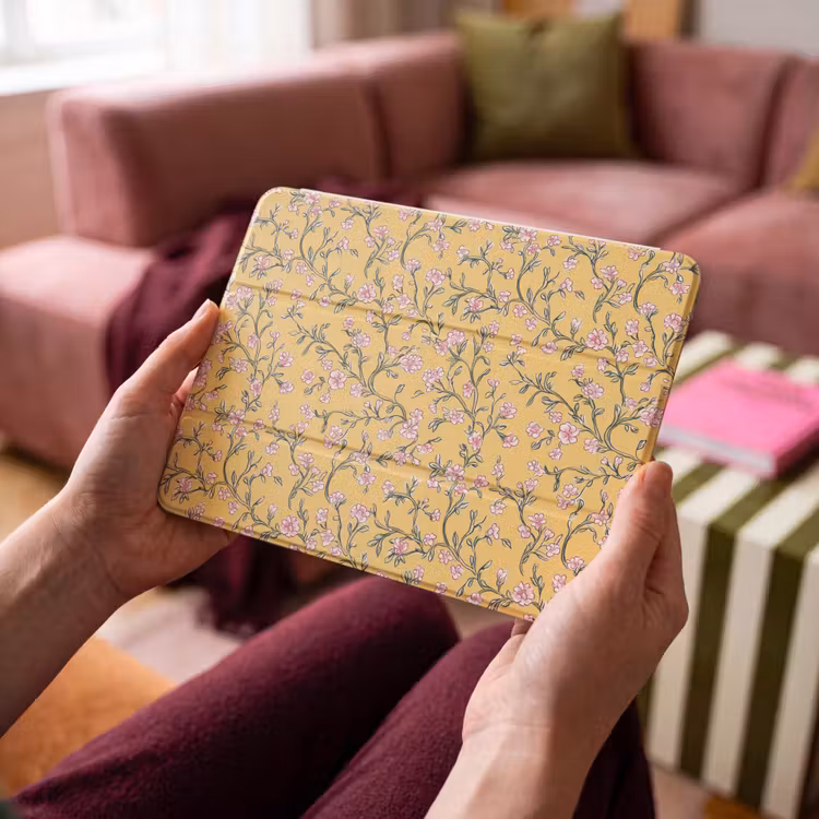 iPad hoes - Bloemen - Motief - Geel — 4