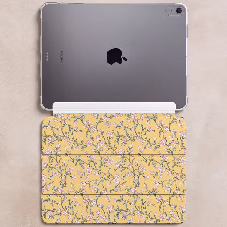 iPad hoes - Bloemen - Motief - Geel — 6